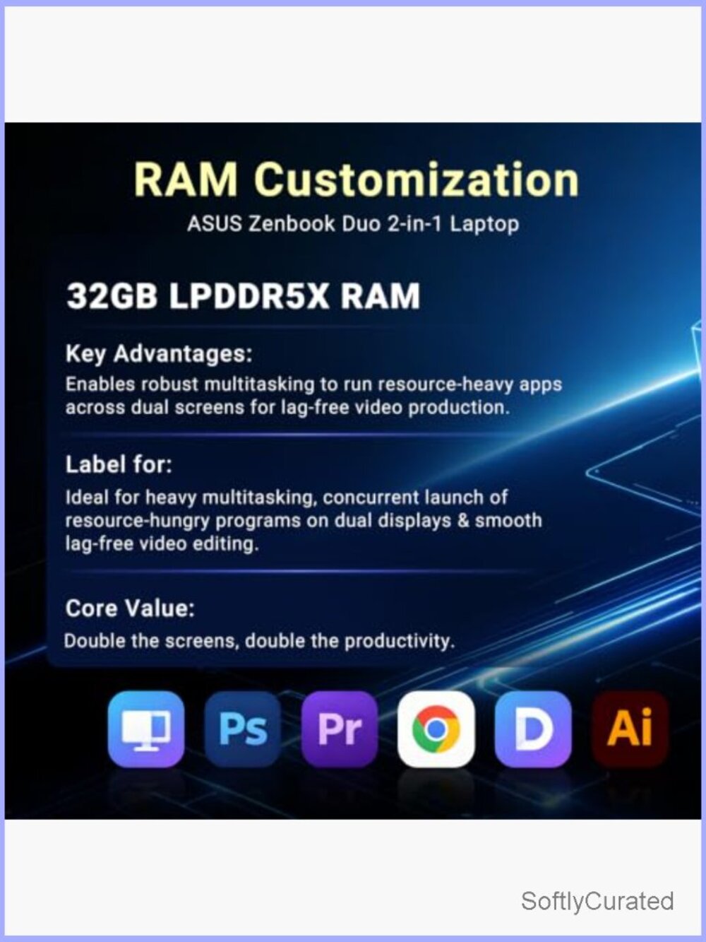 Dual 14" OLED Laptop, Intel Ultra 9, 32GB RAM, 1TB SSD, Windows 11 Pro - Picture 2 of 7